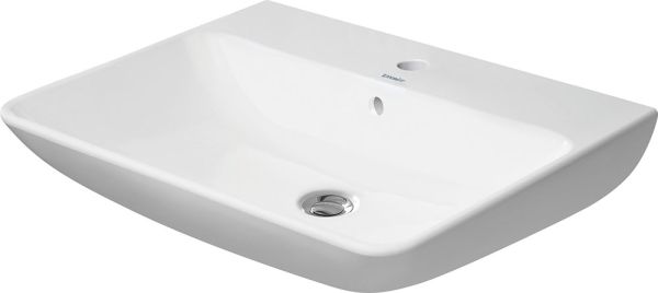 Duravit ME by Starck Waschtisch 65x49cm, mit Hahnloch und Überlauf, WonderGliss, weiß seidenmatt 23356532001