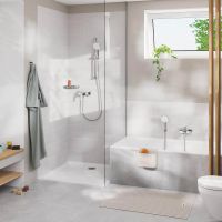 Vorschau: Grohe Tempesta Cube 110 Wandhalterset mit Brauseschlauch 150cm, 3 Strahlarten, 7,4 l/min, chrom