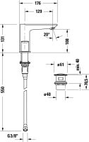 Vorschau: Duravit Wave 3-Loch Waschtischarmatur, schwarz matt