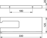 Vorschau: Keuco Edition 90 Square Toilettenpapierhalter mit Ablage, chromRauchglas 19173018000_1