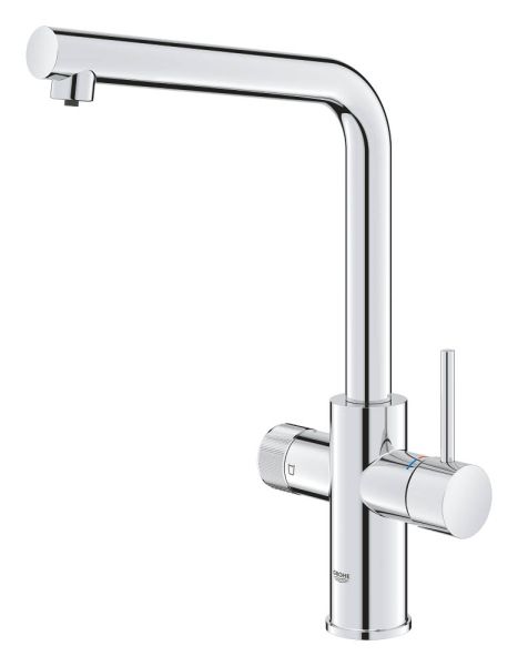 Grohe Blue Pure Minta Einzelarmatur mit Filterfunktion, schwenkbarer L-Auslauf, chrom