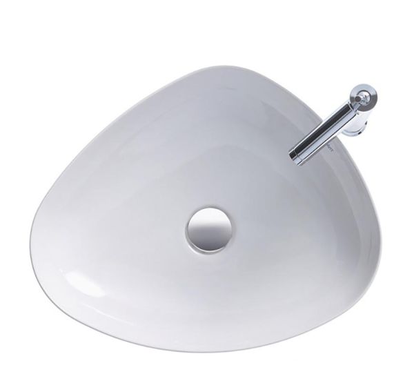 Duravit Cape Cod Aufsatzbecken 50x40,5cm trioval, ohne Überlauf, ohne Hahnloch, weiß