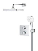 Vorschau: Grohe Grohtherm Duschsystem Unterputz mit Tempesta 250 Cube, eckig, chrom