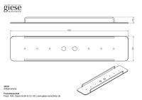 Vorschau: Giese Flatbord Wannenbrücke mit Reling B: 750mm weiß/schwarz matt