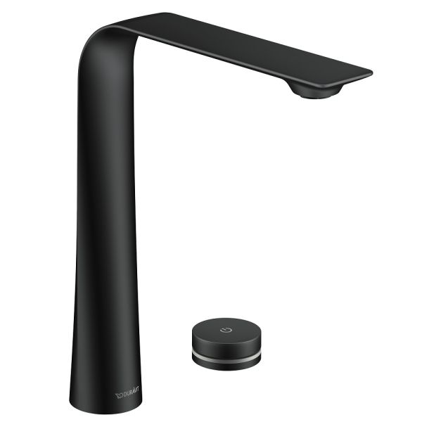 Duravit D.1 2-Loch Elektronikarmatur XL mit Steckernetzteil, schwarz D11110007046 