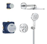 Vorschau: Grohe Grohtherm SmartControl Duschsystem Unterputz mit Rainshower SmartActive 310, chrom 34863000