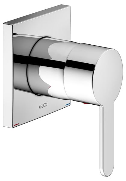 Keuco IXMO Flat Einhebelmischer, Unterputz, Rosette eckig chrom 59551010302