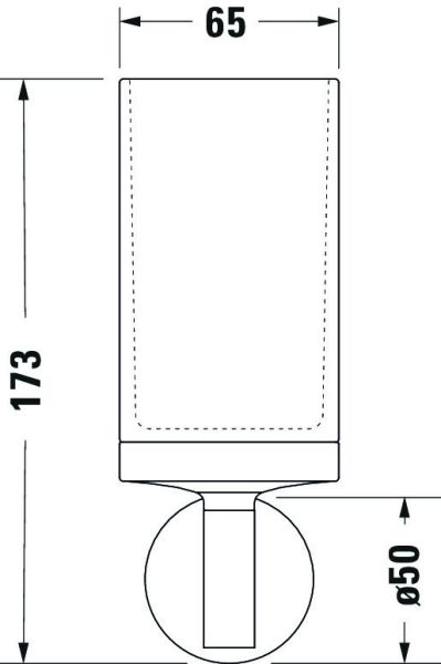 Duravit Starck T Zahnputzbecher, zum Schrauben/Kleben, bronze gebürstet