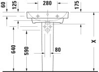 Vorschau: Duravit Duravit No.1 Waschtisch 60x46cm, mit Überlauf, ohne Wondergliss, weiß 2375600000