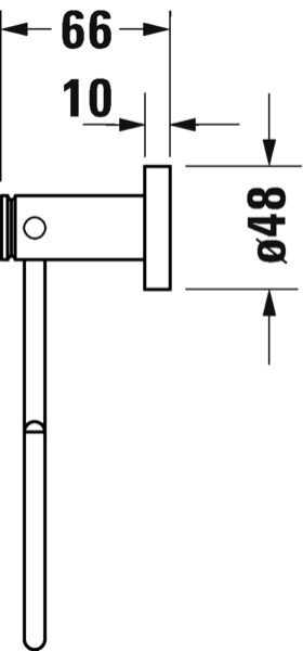 Duravit D-Code Handtuchring wandhängend, chrom 0099211000