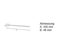 Vorschau: Smedbo Home Handtuchstange einzeln, chrom matt HS328