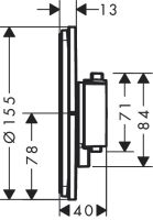 Vorschau: Hansgrohe ShowerSelect Comfort S Thermostat UP, 1 Verbraucher & zusätzl. Abgang, chrom