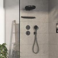 Vorschau: Hansgrohe ShowerSelect Comfort S Thermostat Unterputz, brushed black chrome