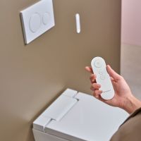 Vorschau: Geberit AquaClean Alba Wand-Dusch-WC Komplettanlage, weiß KeraTect