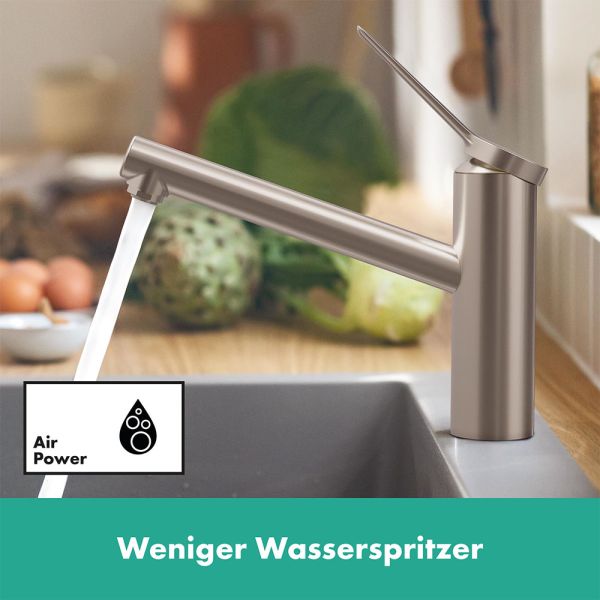 Hansgrohe Zesis M33 Küchenarmatur Niederdruck edelstahl 74806800