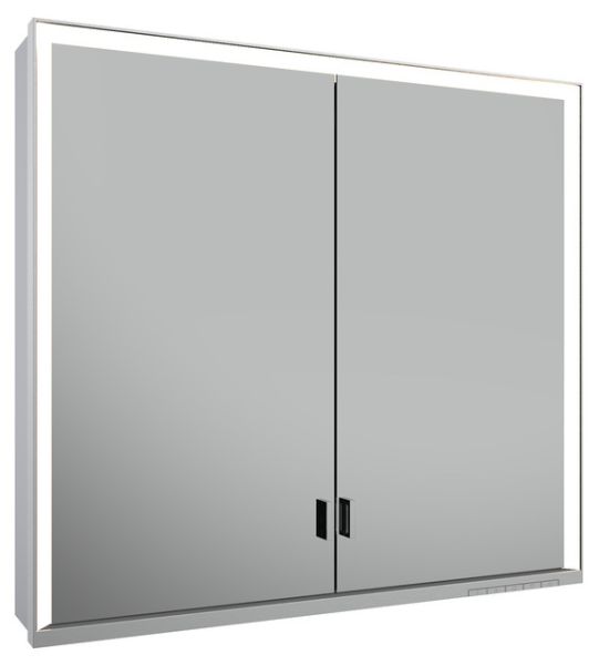 Keuco Royal Lumos Spiegelschrank für Wandvorbau, 2 lange Türen, 80x73,5cm 14302172301