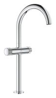 Grohe Atrio 2-Griff-Waschtischarmatur XL-Size für Aufsatzbecken mit Push-Open, Knopfbetätigung, chrom 21142000