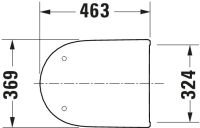 Vorschau: Duravit Qatego WC-Sitz mit Absenkautomatik, für 255609 und 202009, 46,3x36,9cm, weiß