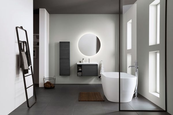 Duravit D-Neo freistehende Badewanne oval 160x75cm, weiß