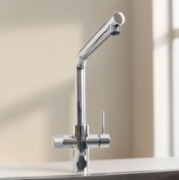 Grohe Blue Pure Minta Einzelarmatur mit Filterfunktion, schwenkbarer L-Auslauf, chrom