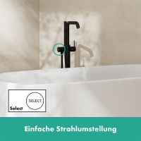 Vorschau: Hansgrohe Tecturis S Einhebel-Wannenmischer bodenstehend, schwarz matt