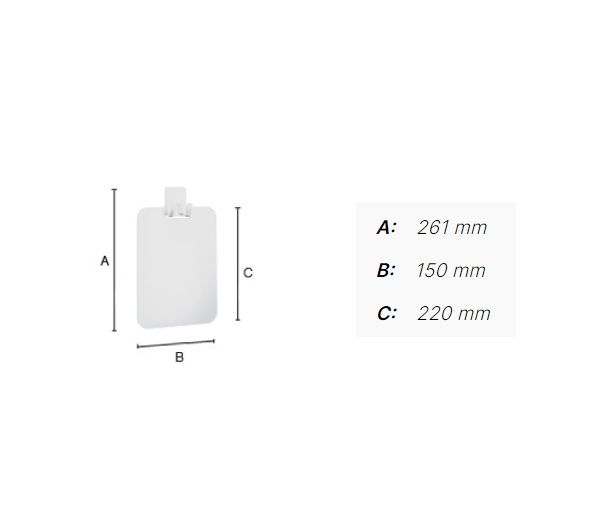 Smedbo Outline Lite Spiegel aus Acryl mit selbsklebendem Haken