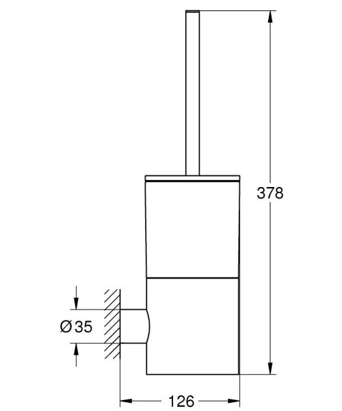 Grohe Atrio Toilettenbürstengarnitur