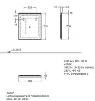 Vorschau: Geberit Xeno² Lichtspiegelelement 60x71cm