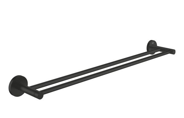 Grohe Essentials Doppel-Badetuchhalter 60cm, matt black 1024732430