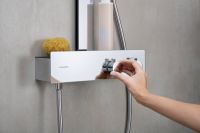 Vorschau: Hansgrohe Rainfinity Showerpipe 360 1jet mit Thermostat ShowerTablet 350, chrom