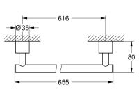 Vorschau: Grohe Atrio Badetuchhalter 65cm