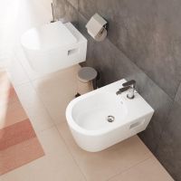 Vorschau: Hansgrohe EluPura Original S Wand Bidet mit Hahnloch und Überlauf, weiß