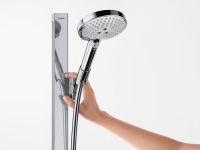 Vorschau: Hansgrohe Raindance Select S Brauseset 120 3jet mit Brausestange 150cm und Seifenschalen