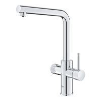 Vorschau: Grohe Blue Pure Minta Einzelarmatur, schwenkbarer L-Auslauf mit Filterfunktion, chrom