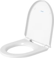 Vorschau: Duravit No.1 Wand-WC Set inkl. WC-Sitz mit Absenkautomatik, 54x37,3cm, oval, rimless, weiß