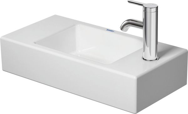 Duravit Vero Air Handwaschbecken rechteckig 50x25cm, mit 1 Hahnloch rechts, ohne Überlauf, weiß 0724500008