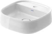 Vorschau: Duravit Zencha Aufsatzbecken 42x42cm WonderGliss weiss 23744200711