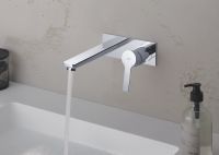 Grohe Lineare 2-Loch-Waschtischbatterie, Ausladung 207mm, wassersparend