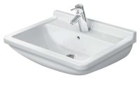 Vorschau: Duravit Starck 3 Waschtisch 60x45cm, mit Überlauf, ohne Wondergliss, weiß 0300600000