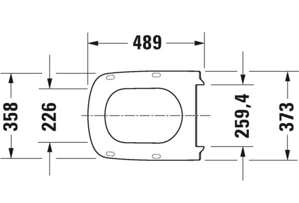 Duravit DuraStyle WC-Sitz mit Absenkautomatik, abnehmbar, weiß