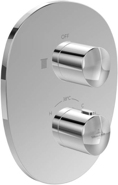 Villeroy&Boch Antao Unterputz-Thermostat, Einweg-Mengenregulierung, chrom TVS11100100061 