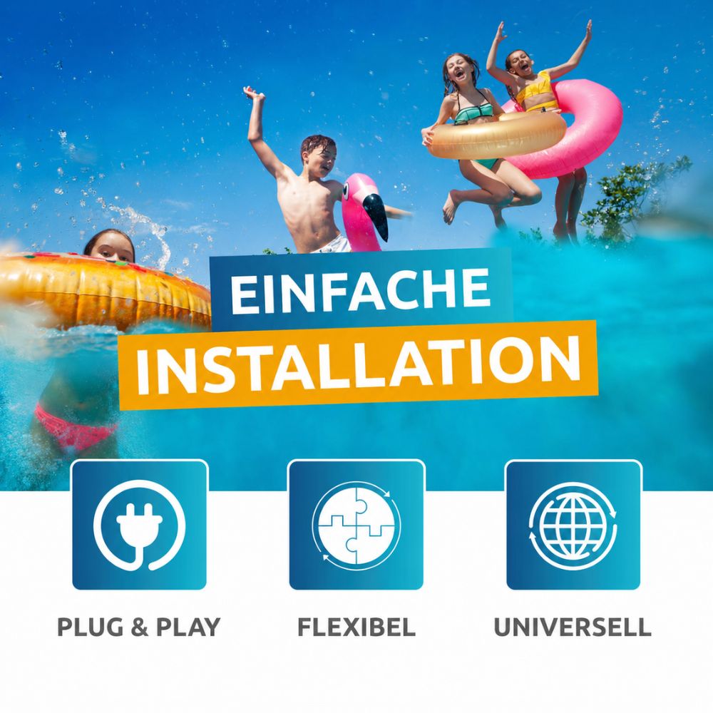 Plug and Play Installation der Poolex Nano New ohne Bypass-Kit
