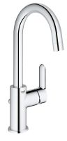 Grohe BauEdge Einhand-Waschtischbatterie mit Ablaufgarnitur, L-Size, chrom