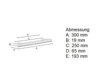 Vorschau: Smedbo Air Wannengriff 30cm, chrom