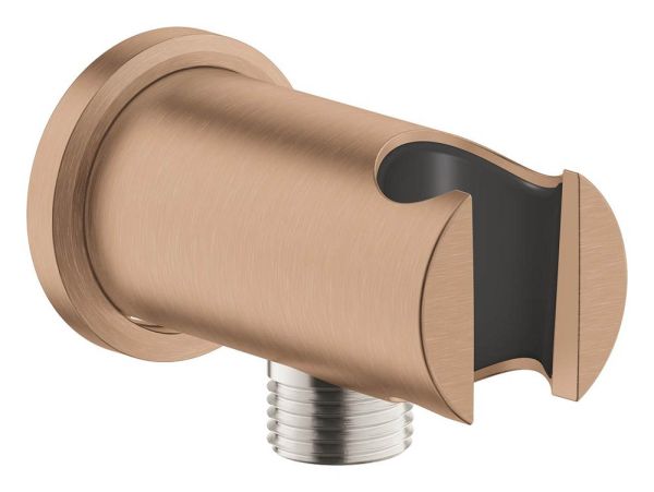 Grohe Rainshower Wandabgangsbogen mit Wandbrausehalter, warm sunset gebürstet 26658DL0 