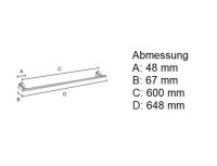 Vorschau: Smedbo Home Handtuchstange 60cm, nickel gebürstet