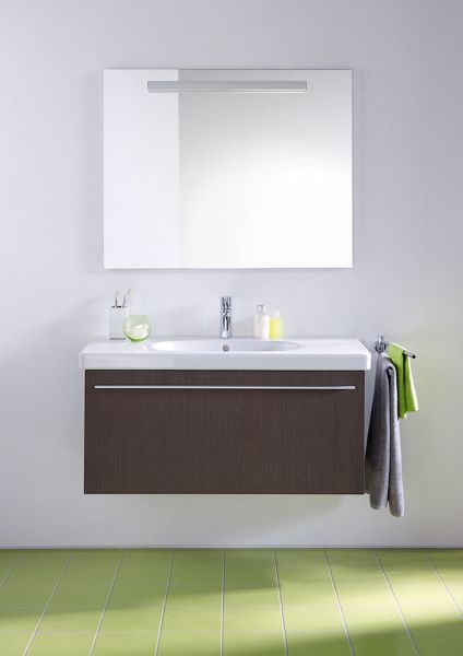 Duravit D-Code Waschtisch rechteckig 105x48cm, mit Hahnloch, mit Überlauf, weiß 03421000002