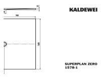 Vorschau: Kaldewei Superplan Zero bodenebene Rechteck-Duschwanne 90x140cm Mod.1578-1