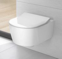 Vorschau: Villeroy&Boch Avento Wand-Tiefspül-WC, spülrandlos DirectFlush, inkl. WC-Sitz SlimSeat, Combi-Pack 5656RS01