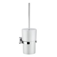 Vorschau: Smedbo Ice WC-Bürstengarnitur aus Porzellan, chrom OK333P